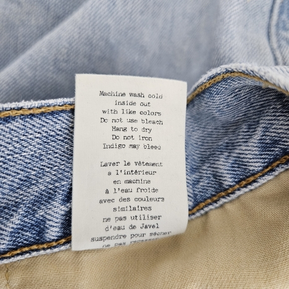 Rag & Bone Fit 2 Slim Straight Jeans Button Fly Light Wash Distressed Denim 31 - Picture 12 of 12